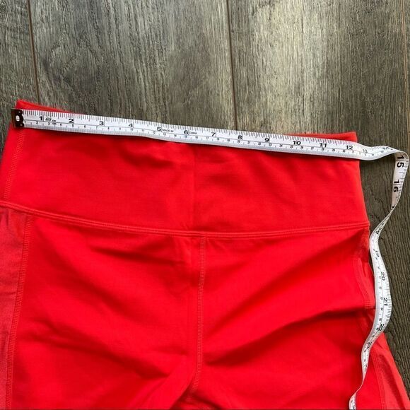 ALALA Womens Red Crop Vamp Tight Legging Size Small Lava Red High Rise NWOT - Picture 10 of 12
